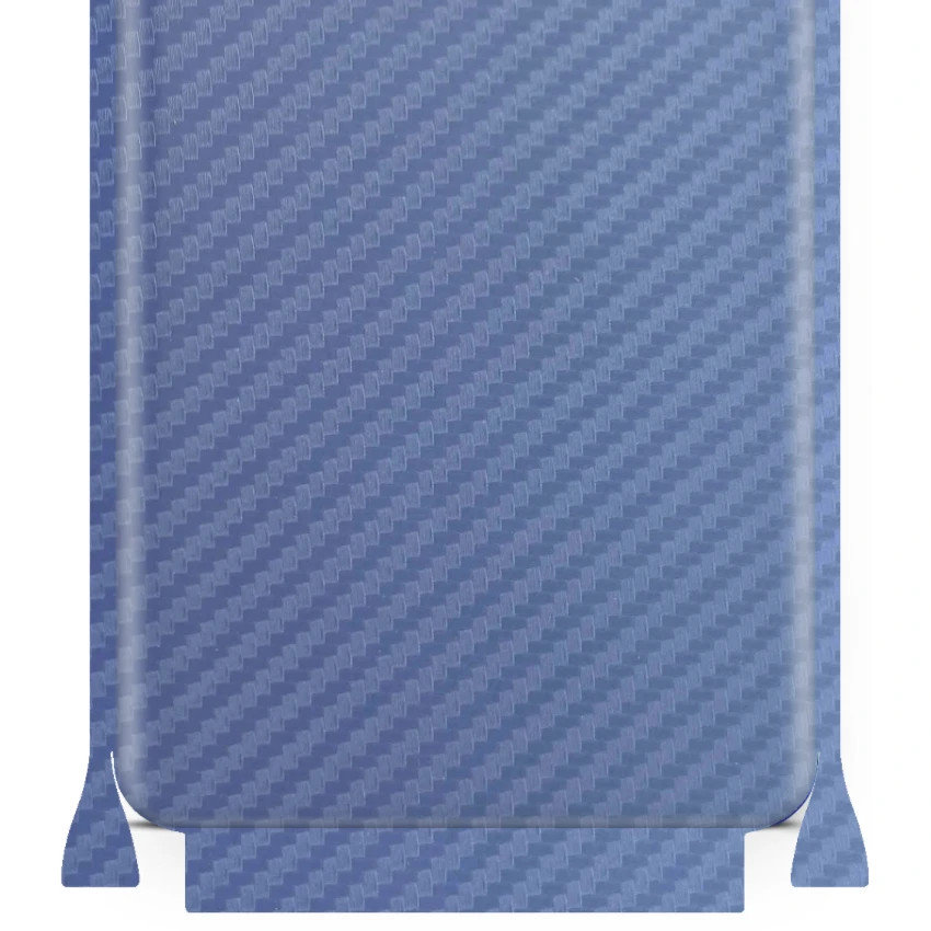 Folia naklejka skórka strukturalna na TYŁ+BOKI do Samsung Galaxy A70 -  Carbon Granatowy - apgo SKINS