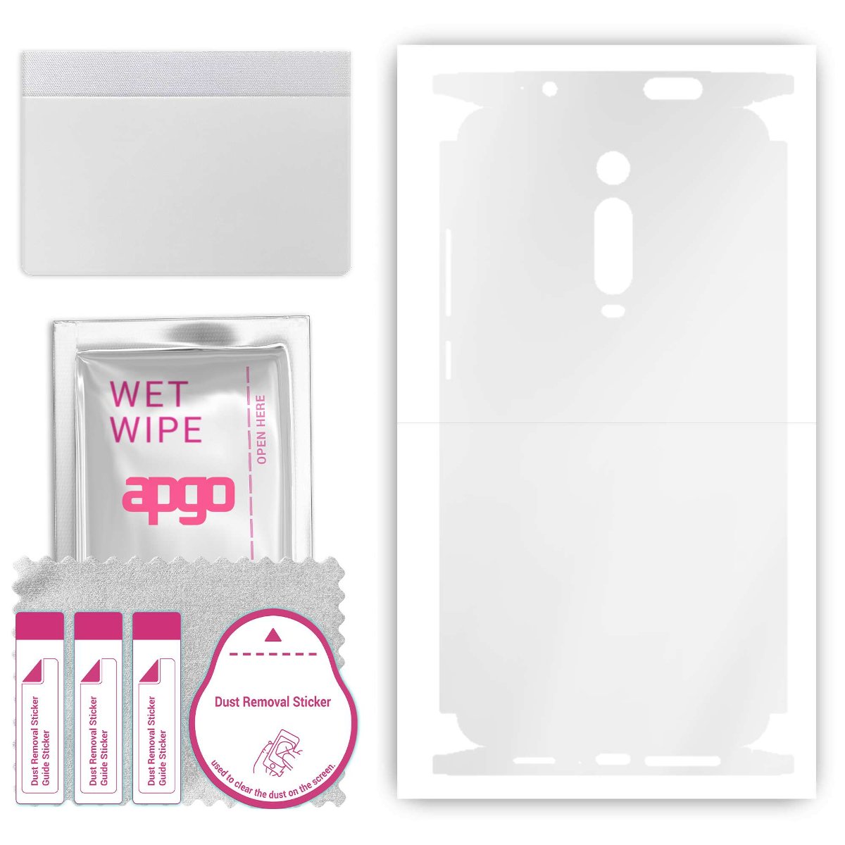 Folia hydrożelowa naklejka przezroczysta na TYŁ+BOKI do Xiaomi Mi 9T - apgo hydrogel TPU
