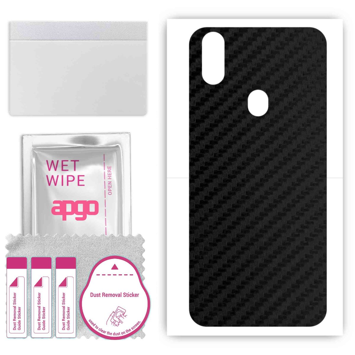 Folia naklejka skórka strukturalna na TYŁ do Kruger&Matz Drive 7S - Carbon - apgo SKINS