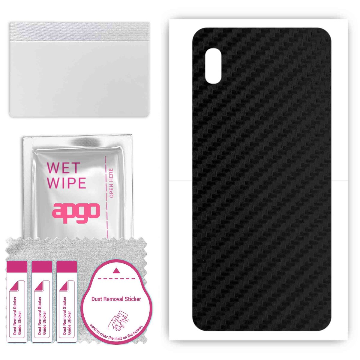 Folia naklejka skórka strukturalna na TYŁ do Samsung Galaxy A10e - Carbon - apgo SKINS