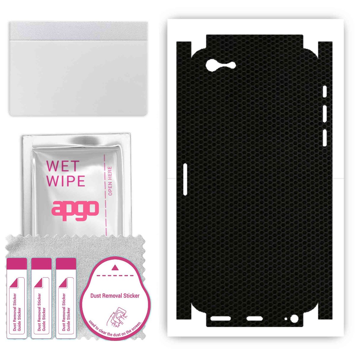 Folia naklejka skórka strukturalna na TYŁ+BOKI do Apple iPhone SE (2016 pierwszy model) -  Matrix - apgo SKINS