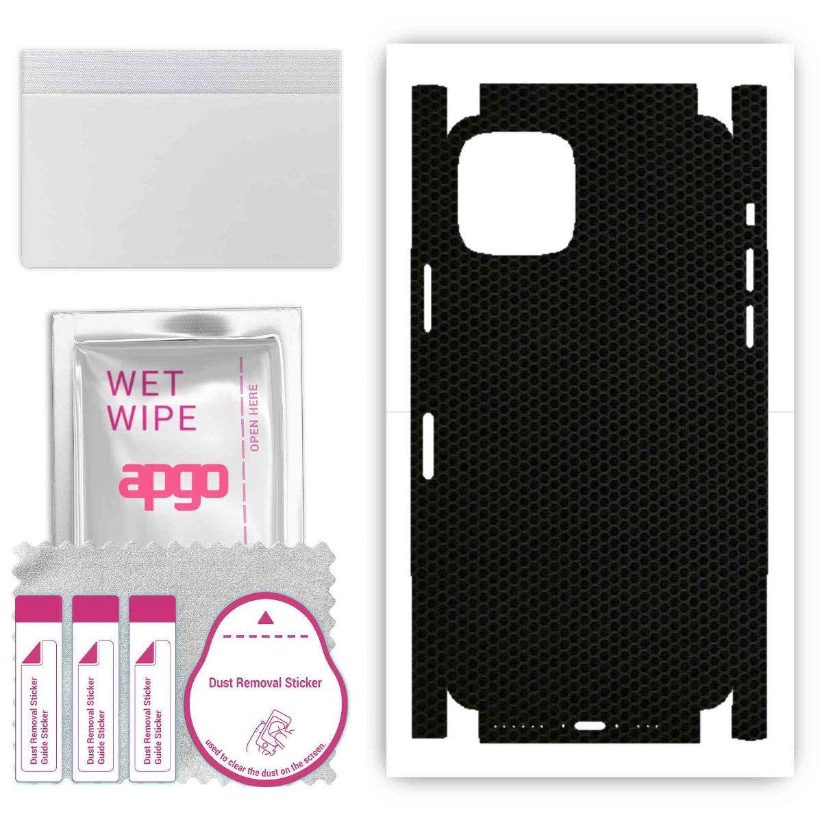 Folia naklejka skórka strukturalna na TYŁ+BOKI do Apple iPhone 11 Pro -  Matrix - apgo SKINS