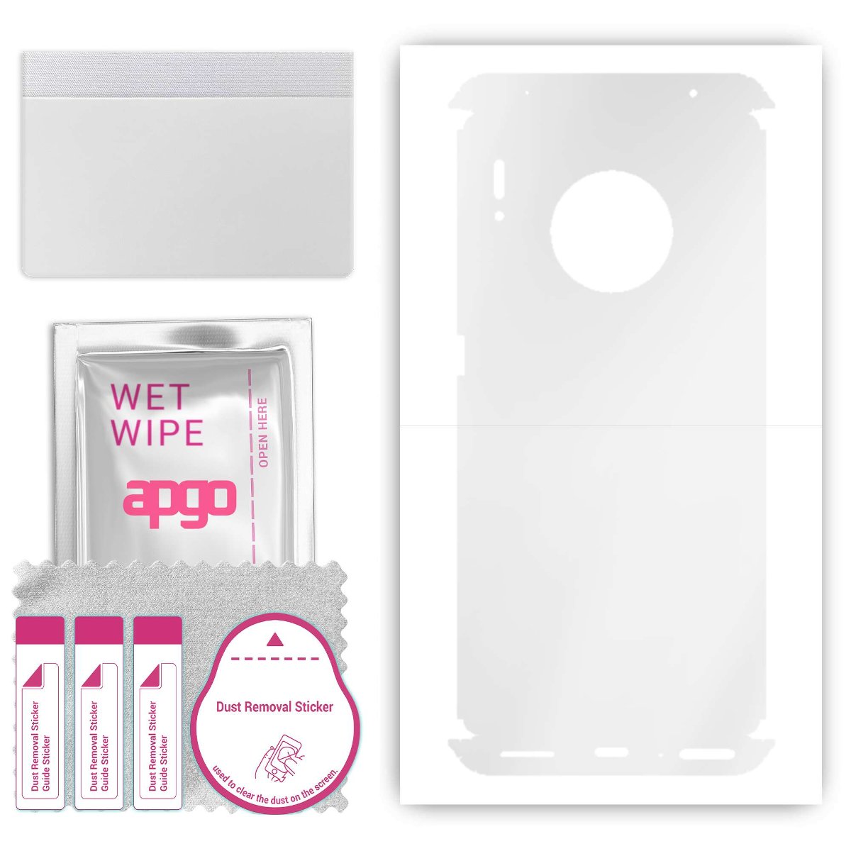 Folia hydrożelowa naklejka przezroczysta na TYŁ+BOKI do Huawei Mate 30 Pro - apgo hydrogel TPU