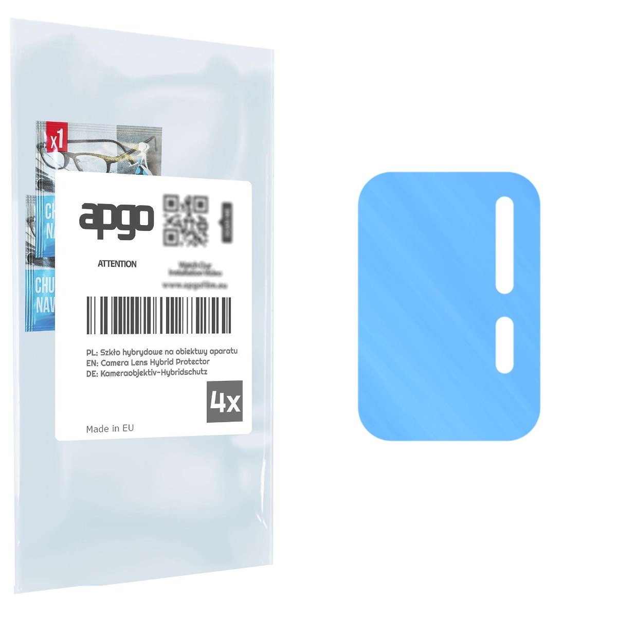 4x Szkło hybrydowe na aparat obiektyw kamerę 9H do Oukitel WP17 - apgo hybrid Camera Lens Protector