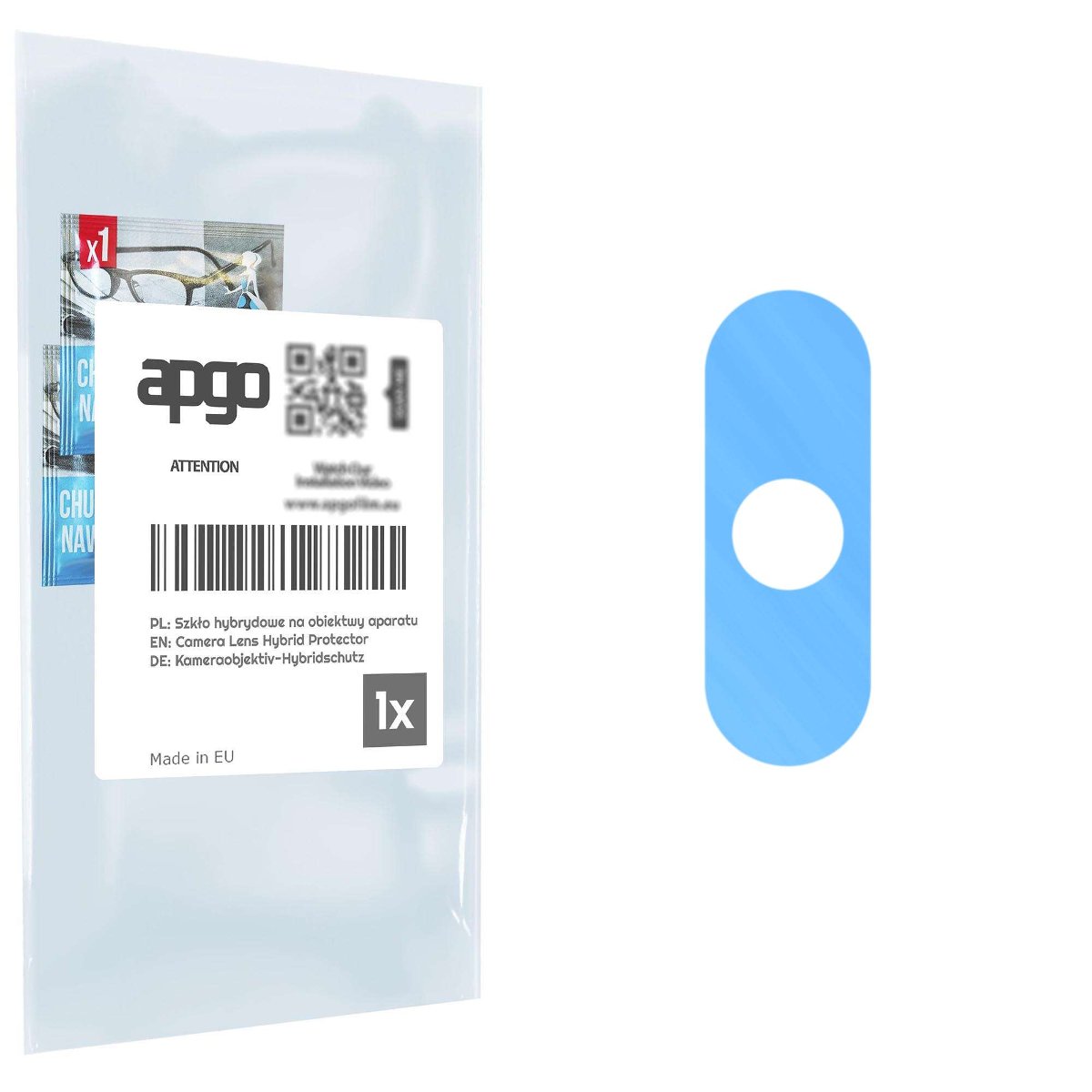 1x Szkło hybrydowe na aparat obiektyw kamerę 9H do Tecno Spark Go - apgo hybrid Camera Lens Protector