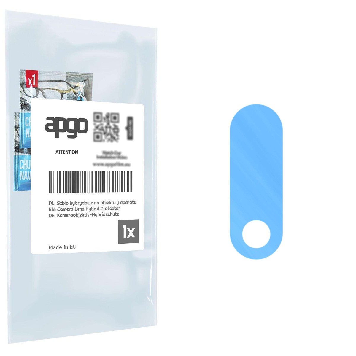 1x Szkło hybrydowe na aparat obiektyw kamerę 9H do Tecno Spark 3 - apgo hybrid Camera Lens Protector