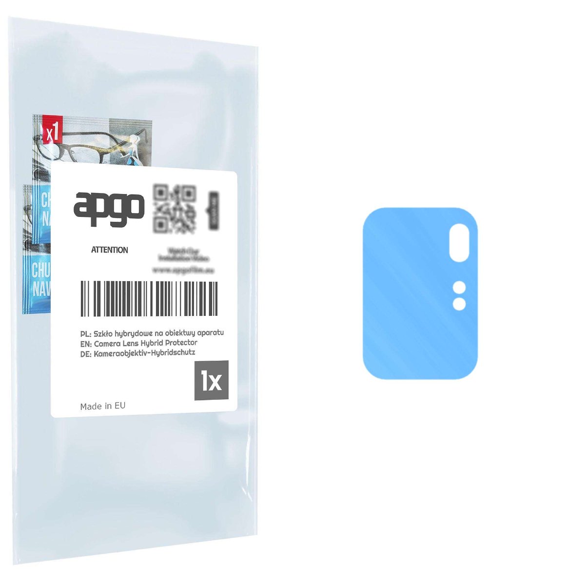 1x Szkło hybrydowe na aparat obiektyw kamerę 9H do Xiaomi POCO X3 GT - apgo hybrid Camera Lens Protector