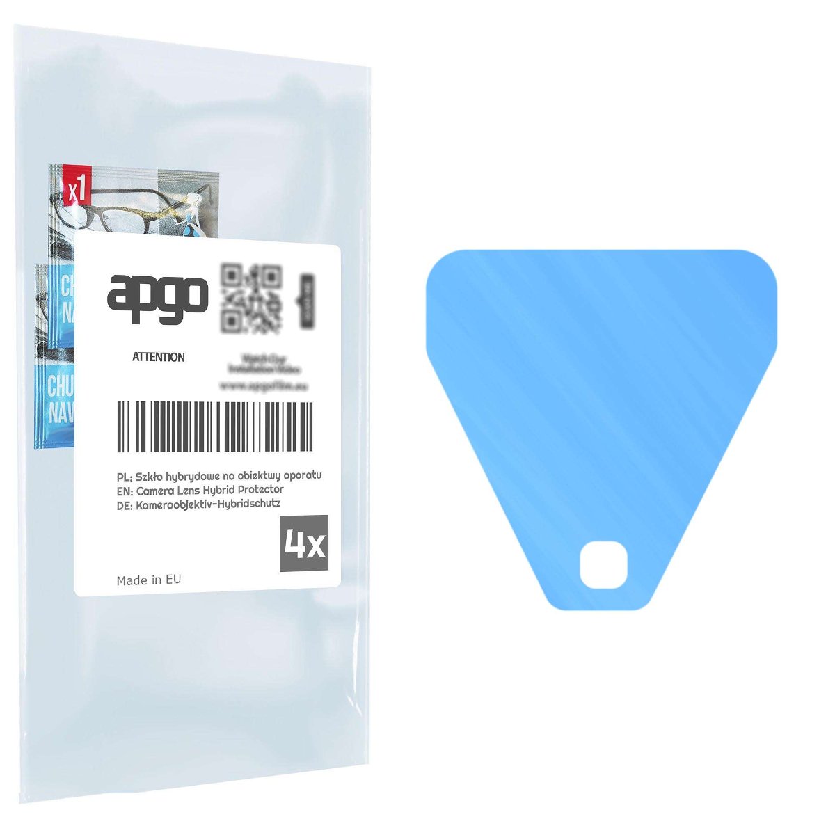 4x Szkło hybrydowe na aparat obiektyw kamerę 9H do Blackview BL5000 - apgo hybrid Camera Lens Protector