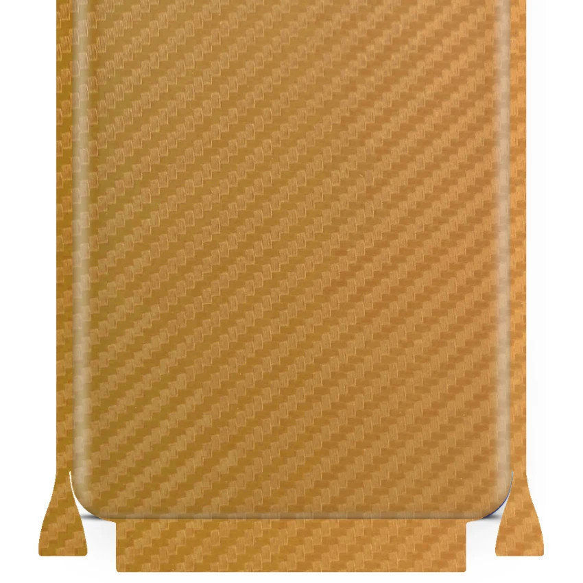 Folia naklejka skórka strukturalna na TYŁ+BOKI do vivo iQOO Neo 855 Racing -  Carbon Złoty - apgo SKINS