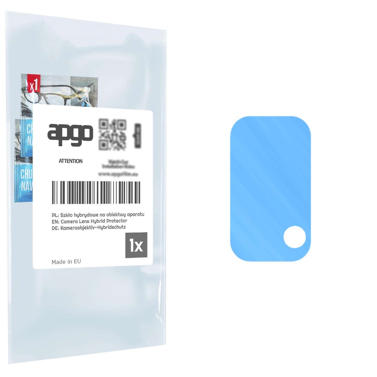 1x Szkło hybrydowe na aparat obiektyw kamerę 9H do Oppo A74 5G CPH2263 - apgo hybrid Camera Lens Protector