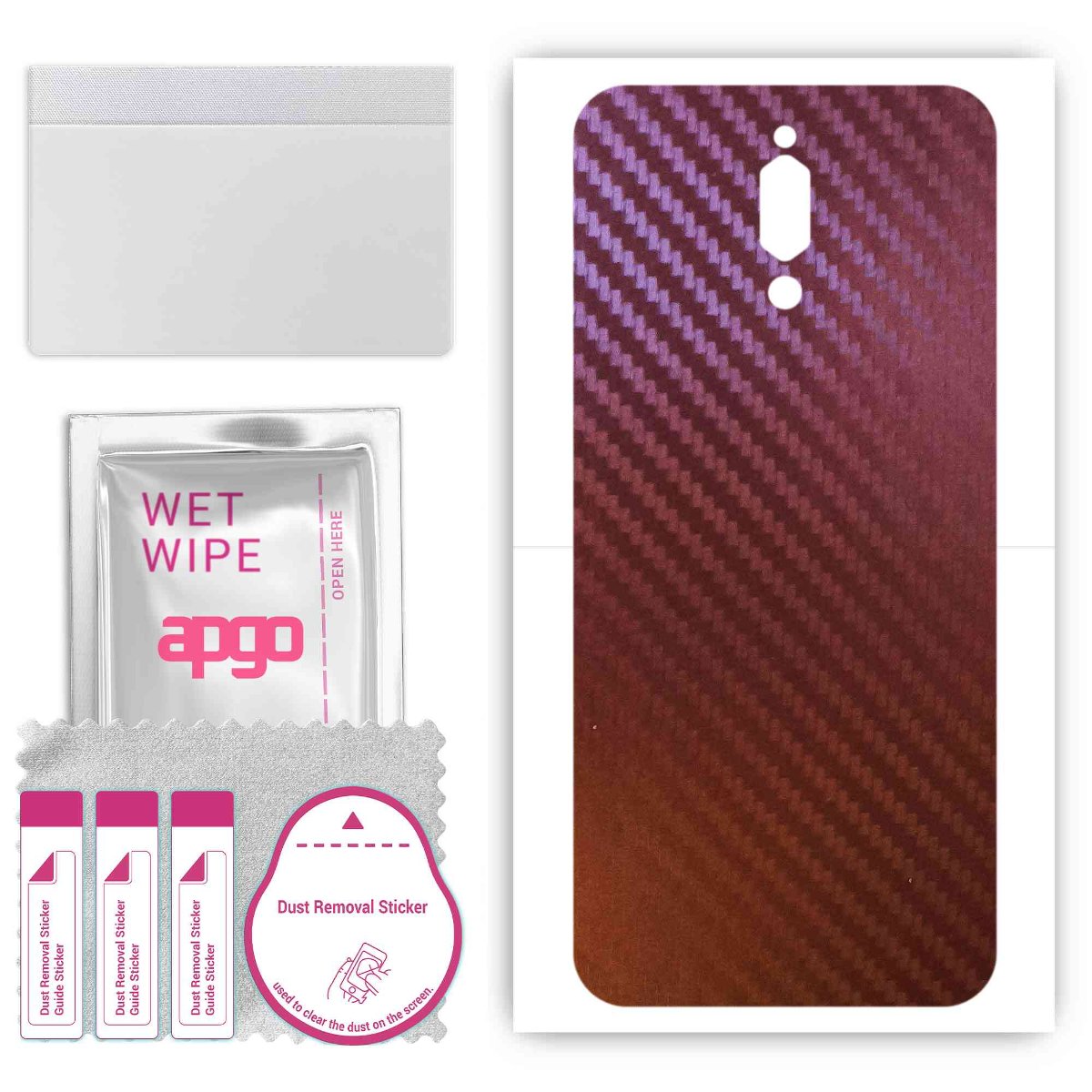 Folia naklejka skórka strukturalna na TYŁ do ZTE nubia Red Magic 5G Lite -  Carbon Kameleon CAKA5 - apgo SKINS