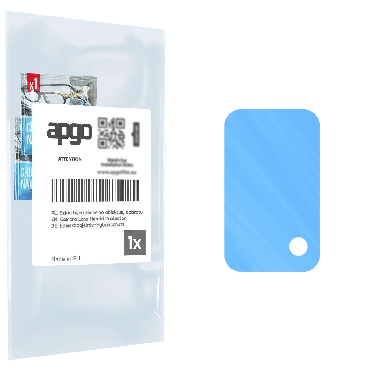 1x Szkło hybrydowe na aparat obiektyw kamerę 9H do Oppo K9 5G - apgo hybrid Camera Lens Protector