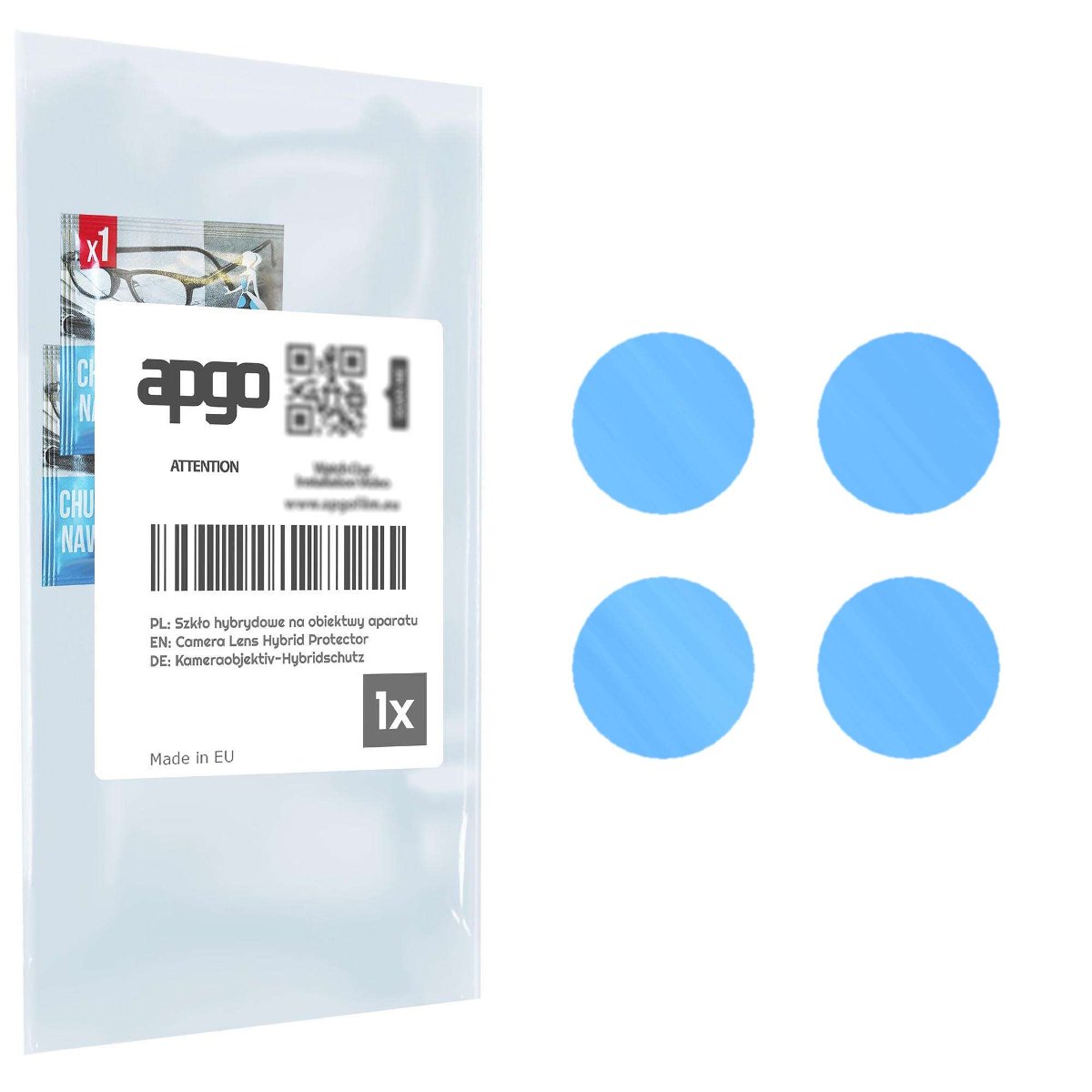 1x Szkło hybrydowe na aparat obiektyw kamerę 9H do OnePlus 10 Pro - apgo hybrid Camera Lens Protector