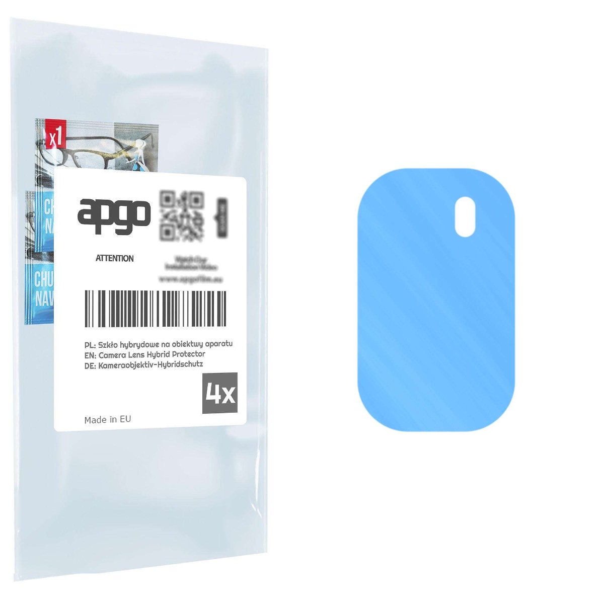 4x Szkło hybrydowe na aparat obiektyw kamerę 9H do Blackview A70 Pro - apgo hybrid Camera Lens Protector