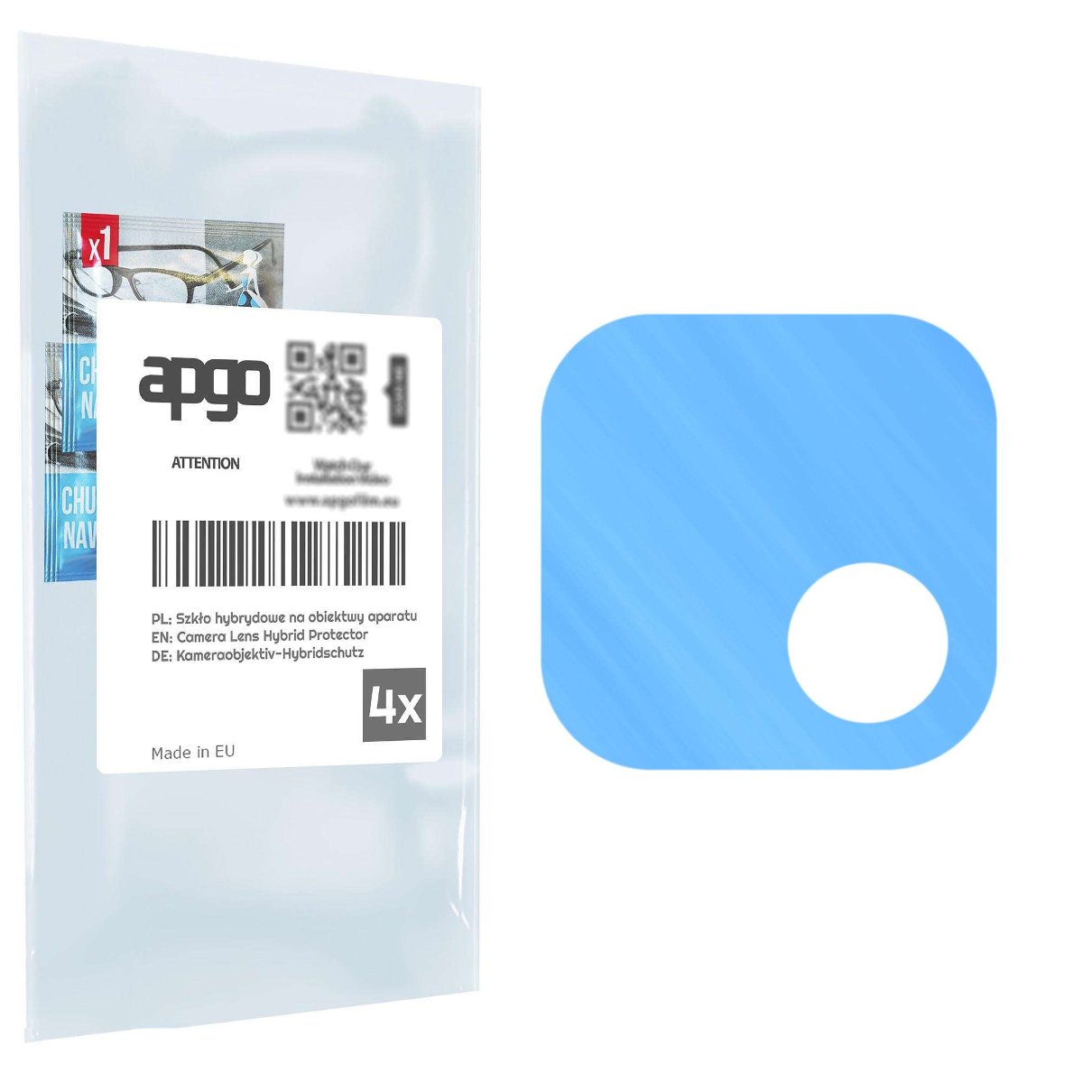 4x Szkło hybrydowe na aparat obiektyw kamerę 9H do Samsung Galaxy Buddy - apgo hybrid Camera Lens Protector