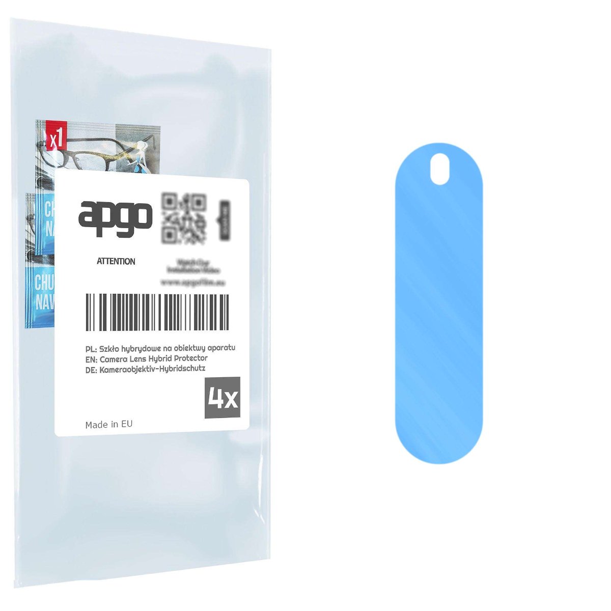 4x Szkło hybrydowe na aparat obiektyw kamerę 9H do Black Shark 4S - apgo hybrid Camera Lens Protector