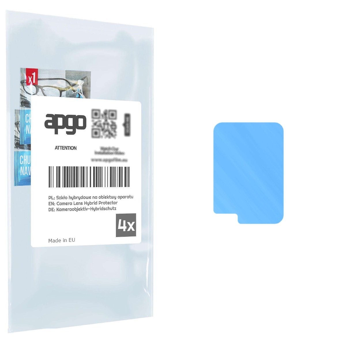 4x Szkło hybrydowe na aparat obiektyw kamerę 9H do Vivo Y21s - apgo hybrid Camera Lens Protector