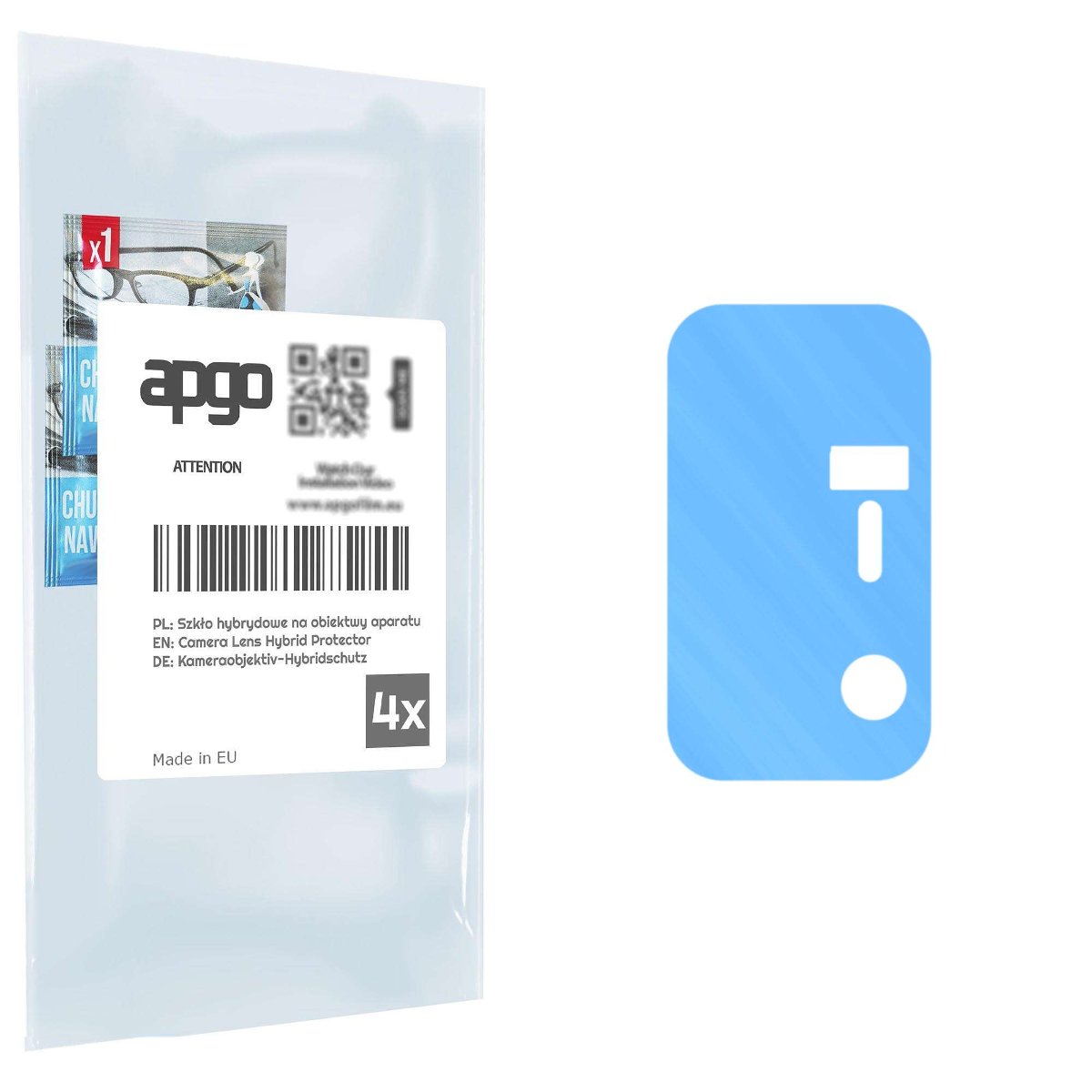 4x Szkło hybrydowe na aparat obiektyw kamerę 9H do Vivo X70 - apgo hybrid Camera Lens Protector