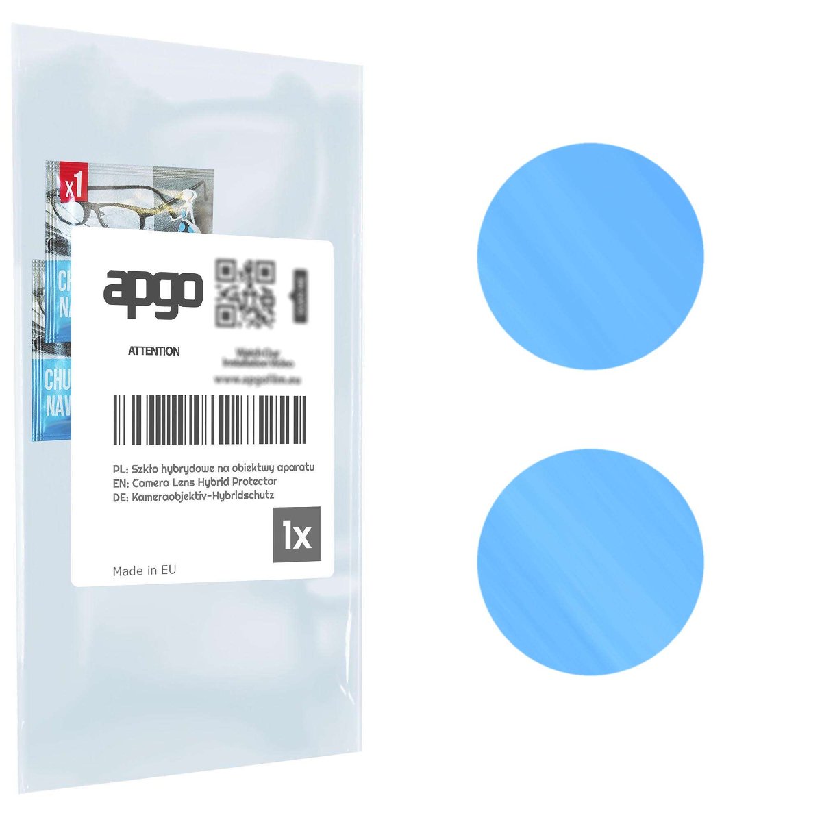 1x Szkło hybrydowe na aparat obiektyw kamerę 9H do Kruger&Matz Drive 6S - apgo hybrid Camera Lens Protector
