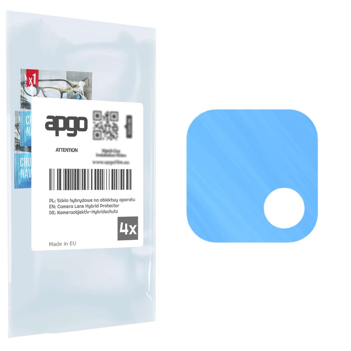 4x Szkło hybrydowe na aparat obiektyw kamerę 9H do Samsung Galaxy A22 5G - apgo hybrid Camera Lens Protector