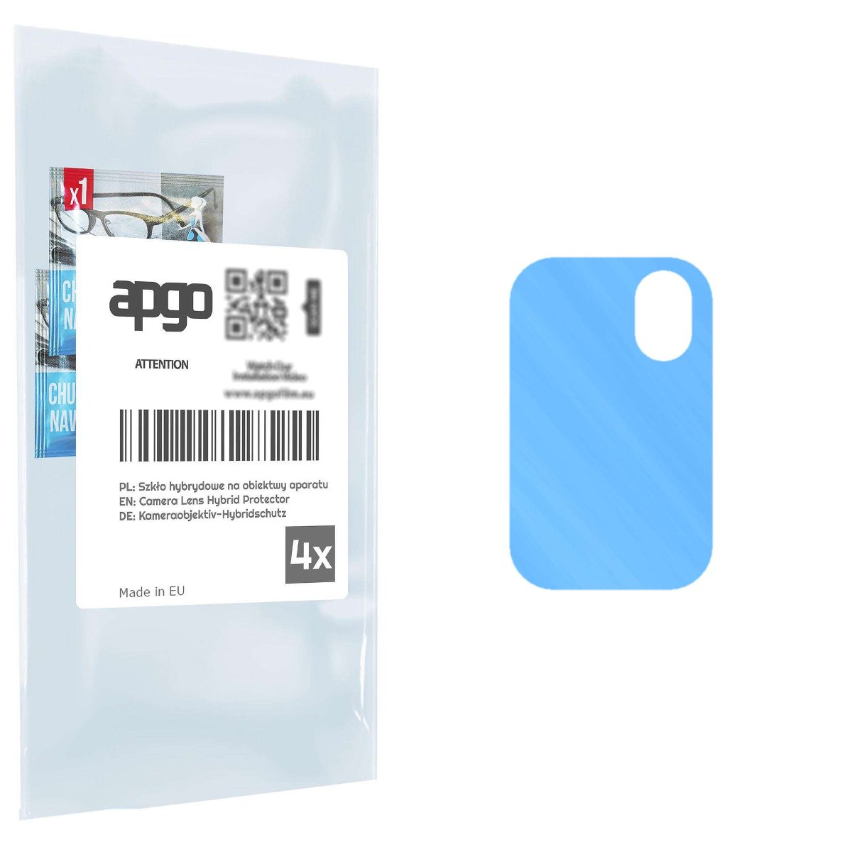 4x Szkło hybrydowe na aparat obiektyw kamerę 9H do Ulefone Armor 12 5G - apgo hybrid Camera Lens Protector