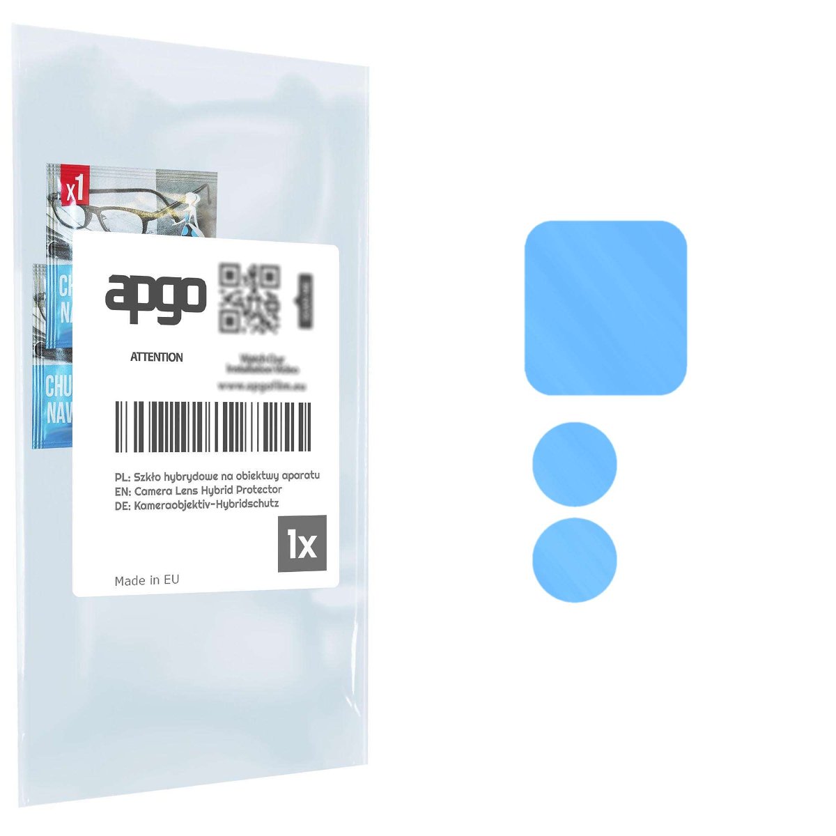 1x Szkło hybrydowe na aparat obiektyw kamerę 9H do TCL 30 - apgo hybrid Camera Lens Protector