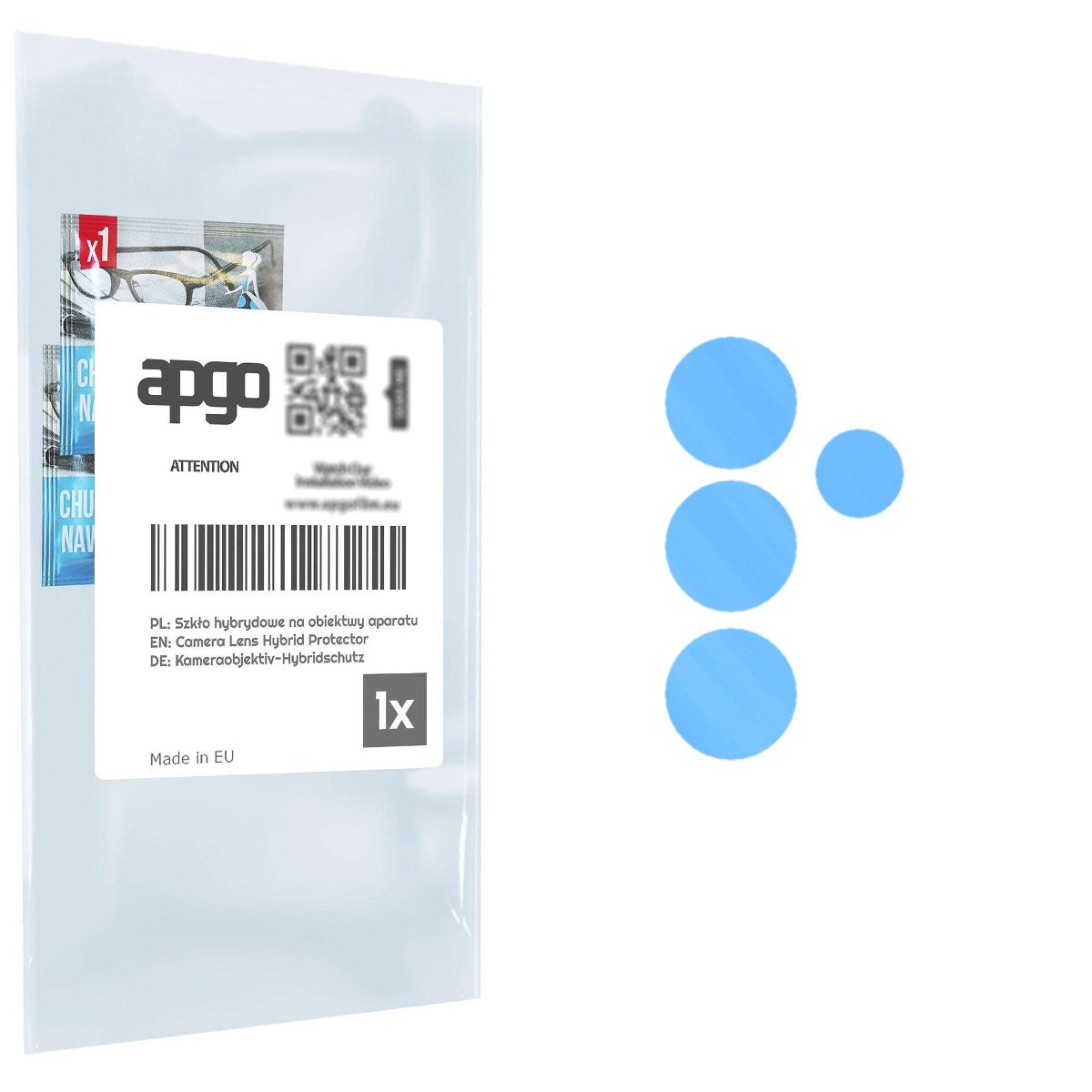 1x Szkło hybrydowe na aparat obiektyw kamerę 9H do Samsung Galaxy A53 - apgo hybrid Camera Lens Protector