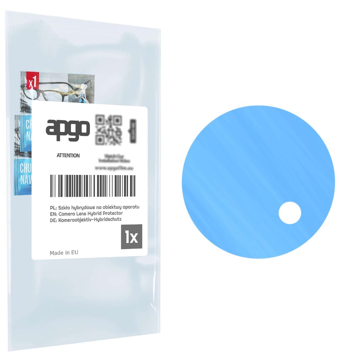 1x Szkło hybrydowe na aparat obiektyw kamerę 9H do Nokia G300 - apgo hybrid Camera Lens Protector