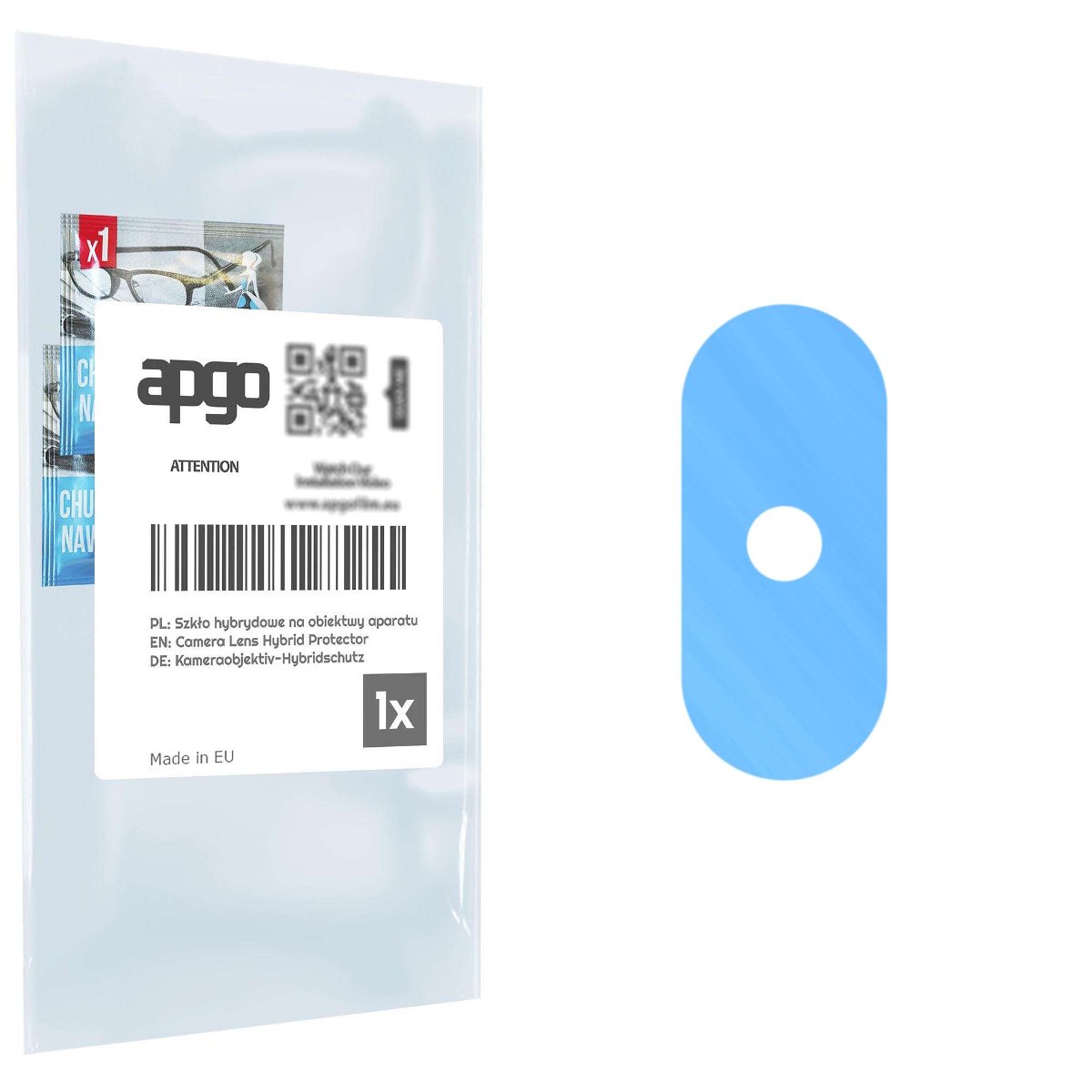 1x Szkło hybrydowe na aparat obiektyw kamerę 9H do Kruger&Matz Drive 7S - apgo hybrid Camera Lens Protector