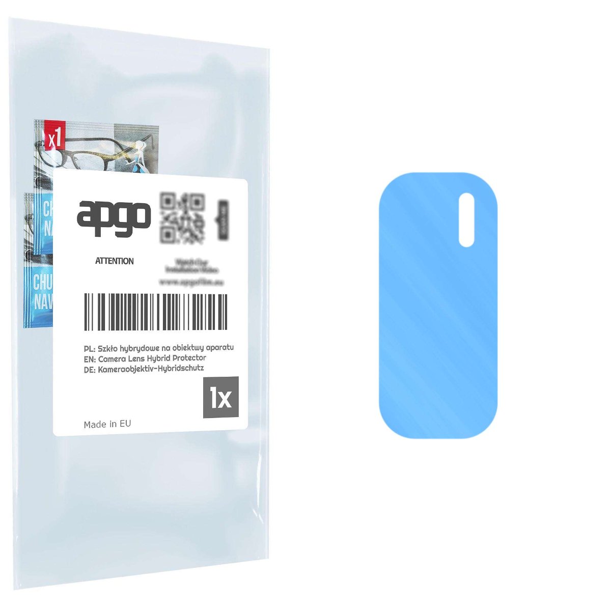 1x Szkło hybrydowe na aparat obiektyw kamerę 9H do Tecno Spark Power 2 - apgo hybrid Camera Lens Protector