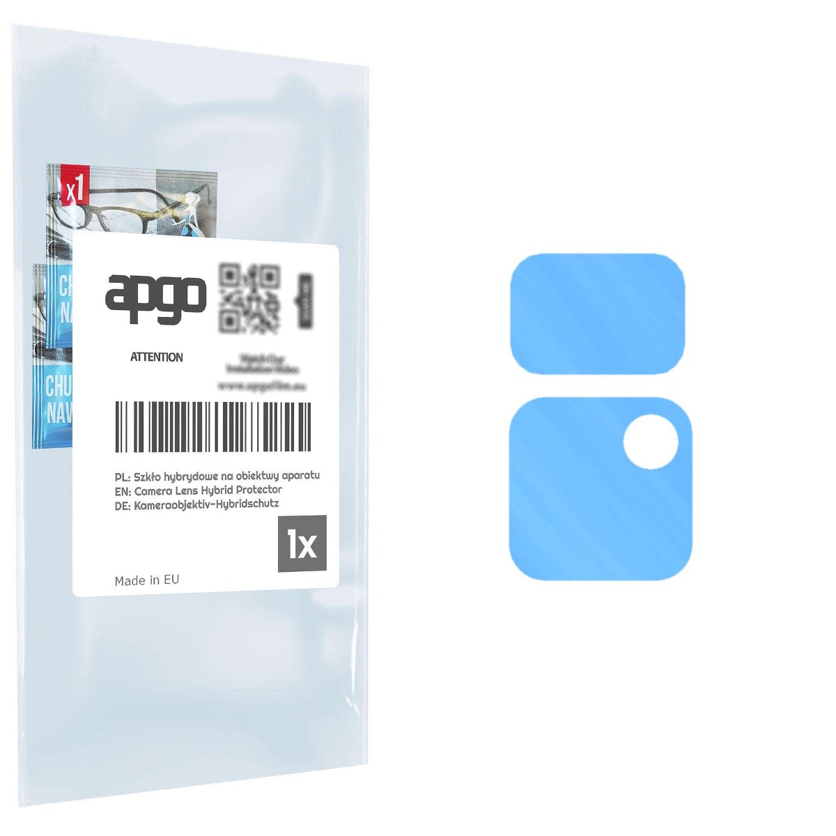 1x Szkło hybrydowe na aparat obiektyw kamerę 9H do Xiaomi Redmi Note 11T - apgo hybrid Camera Lens Protector
