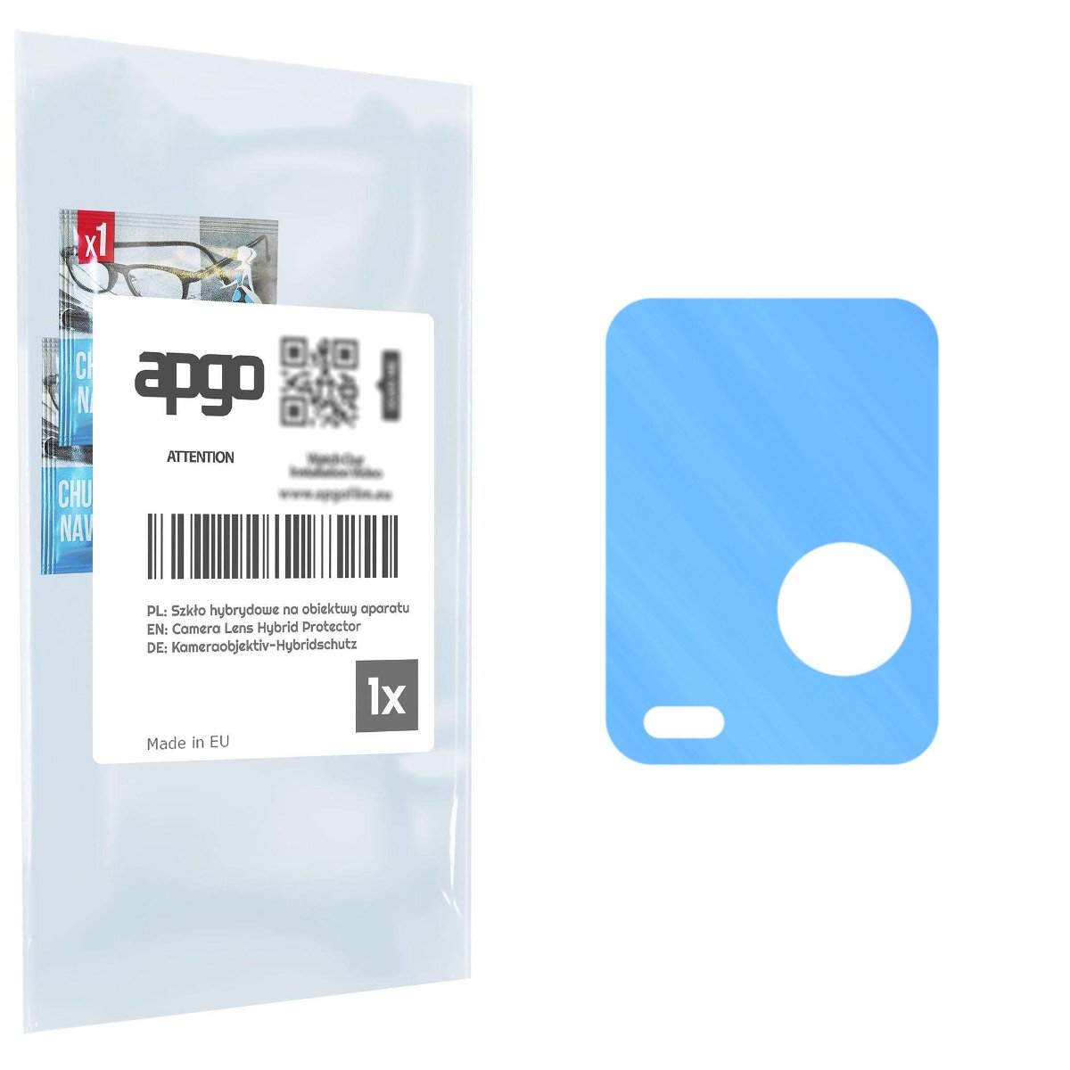 1x Szkło hybrydowe na aparat obiektyw kamerę 9H do VIvo Y21e - apgo hybrid Camera Lens Protector