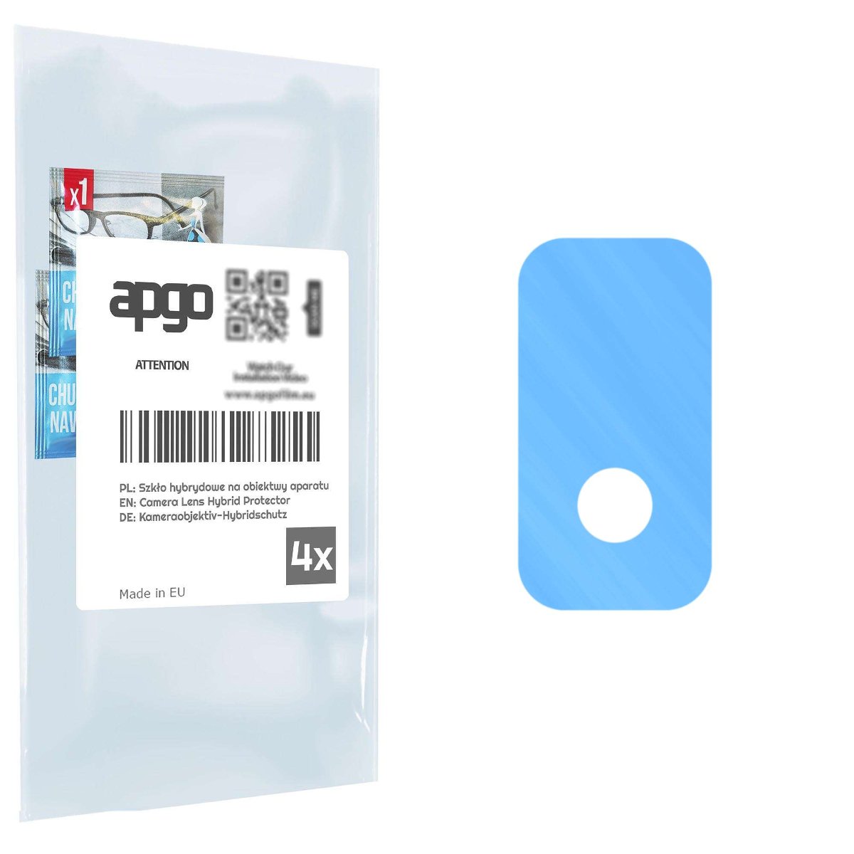 4x Szkło hybrydowe na aparat obiektyw kamerę 9H do Sharp Aquos wish - apgo hybrid Camera Lens Protector