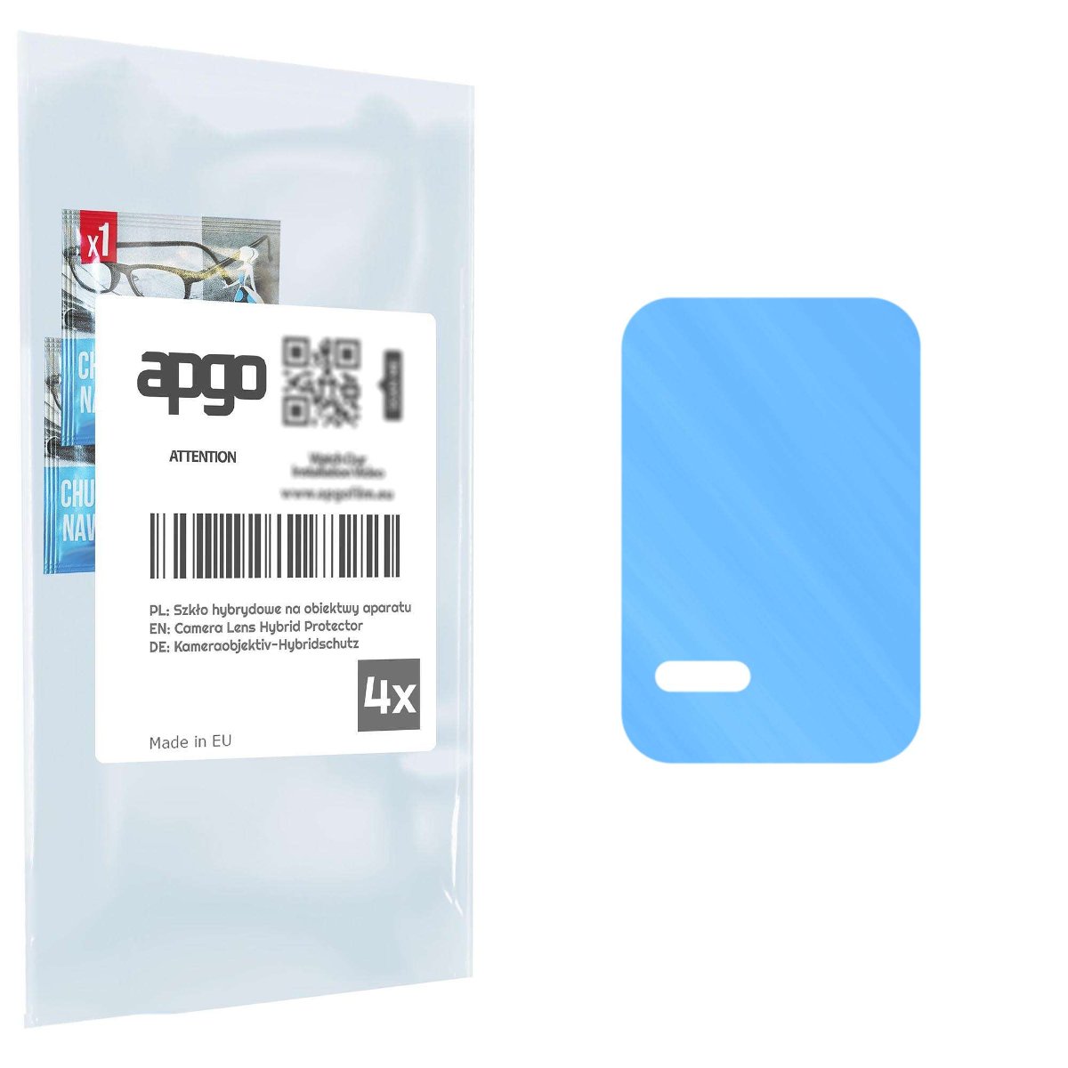 4x Szkło hybrydowe na aparat obiektyw kamerę 9H do Realme Q3 5G - apgo hybrid Camera Lens Protector