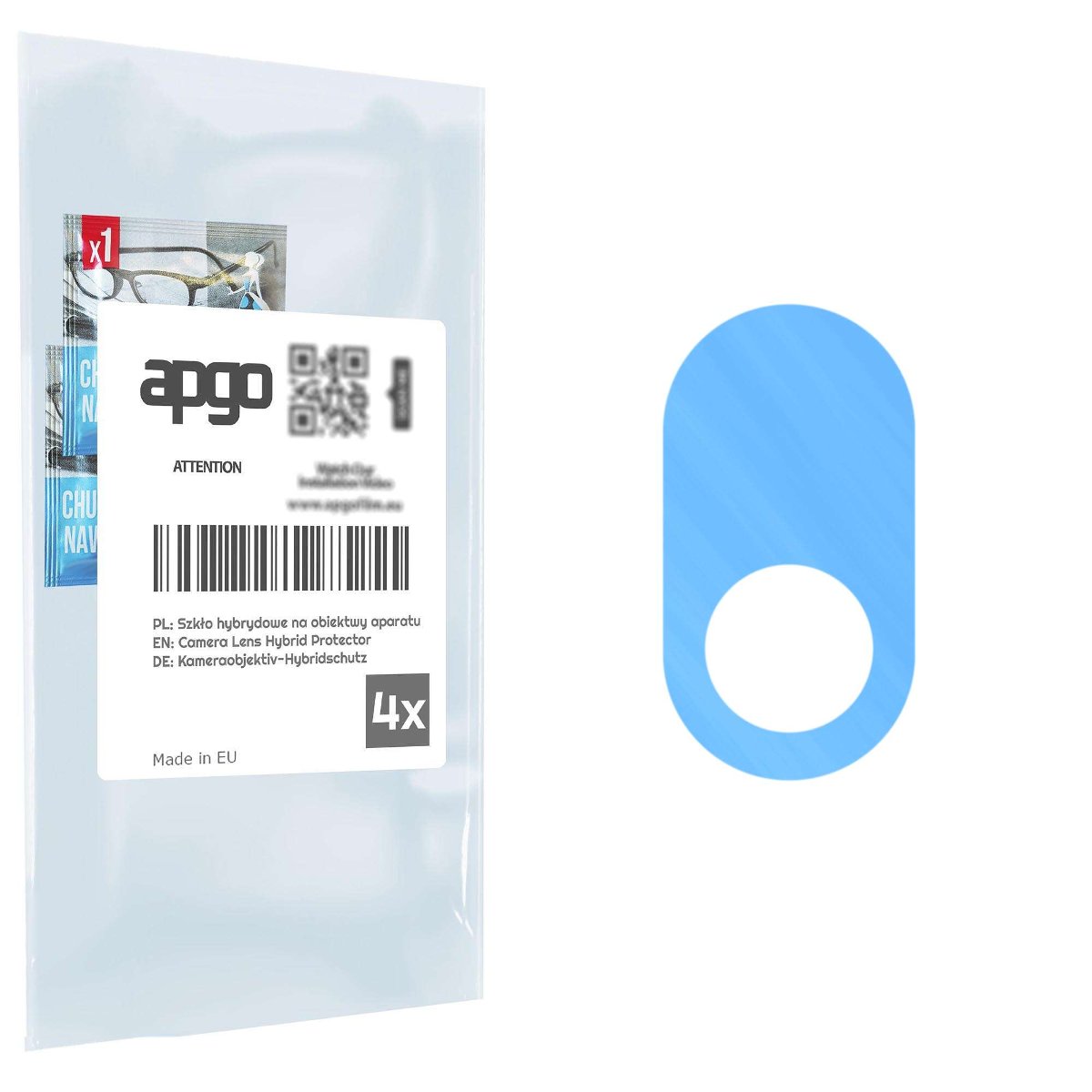 4x Szkło hybrydowe na aparat obiektyw kamerę 9H do Alcatel Lumos - apgo hybrid Camera Lens Protector