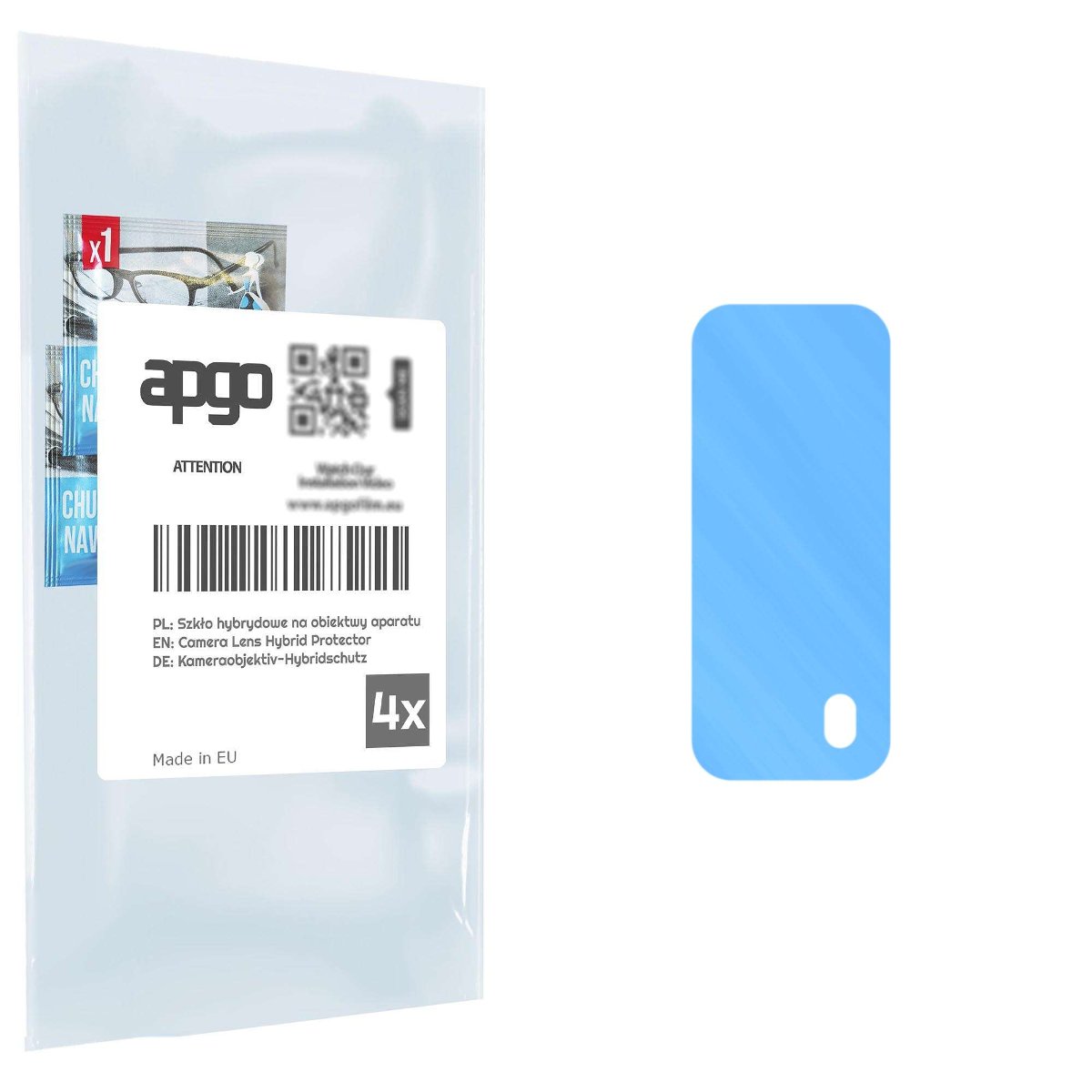 4x Szkło hybrydowe na aparat obiektyw kamerę 9H do Vivo iQOO Z3 - apgo hybrid Camera Lens Protector