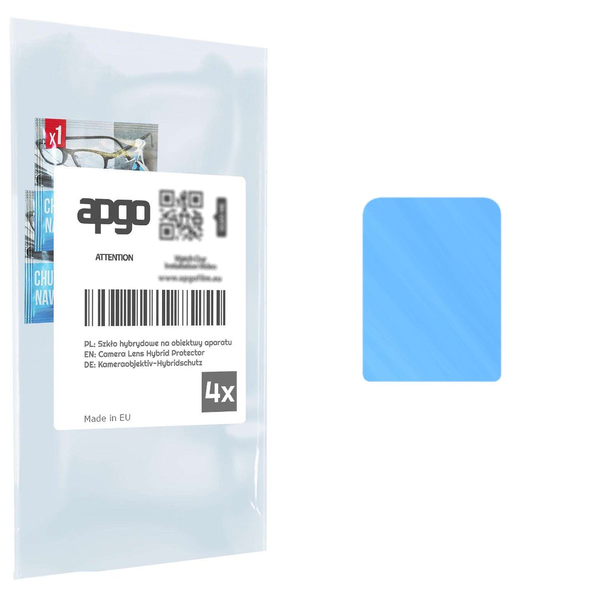 4x Szkło hybrydowe na aparat obiektyw kamerę 9H do Vivo V21 - apgo hybrid Camera Lens Protector