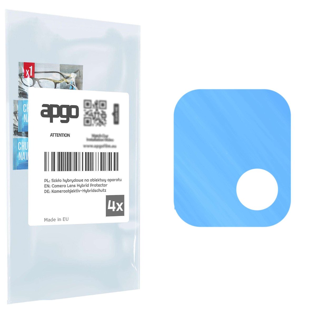 4x Szkło hybrydowe na aparat obiektyw kamerę 9H do Vivo Y52s t1 - apgo hybrid Camera Lens Protector