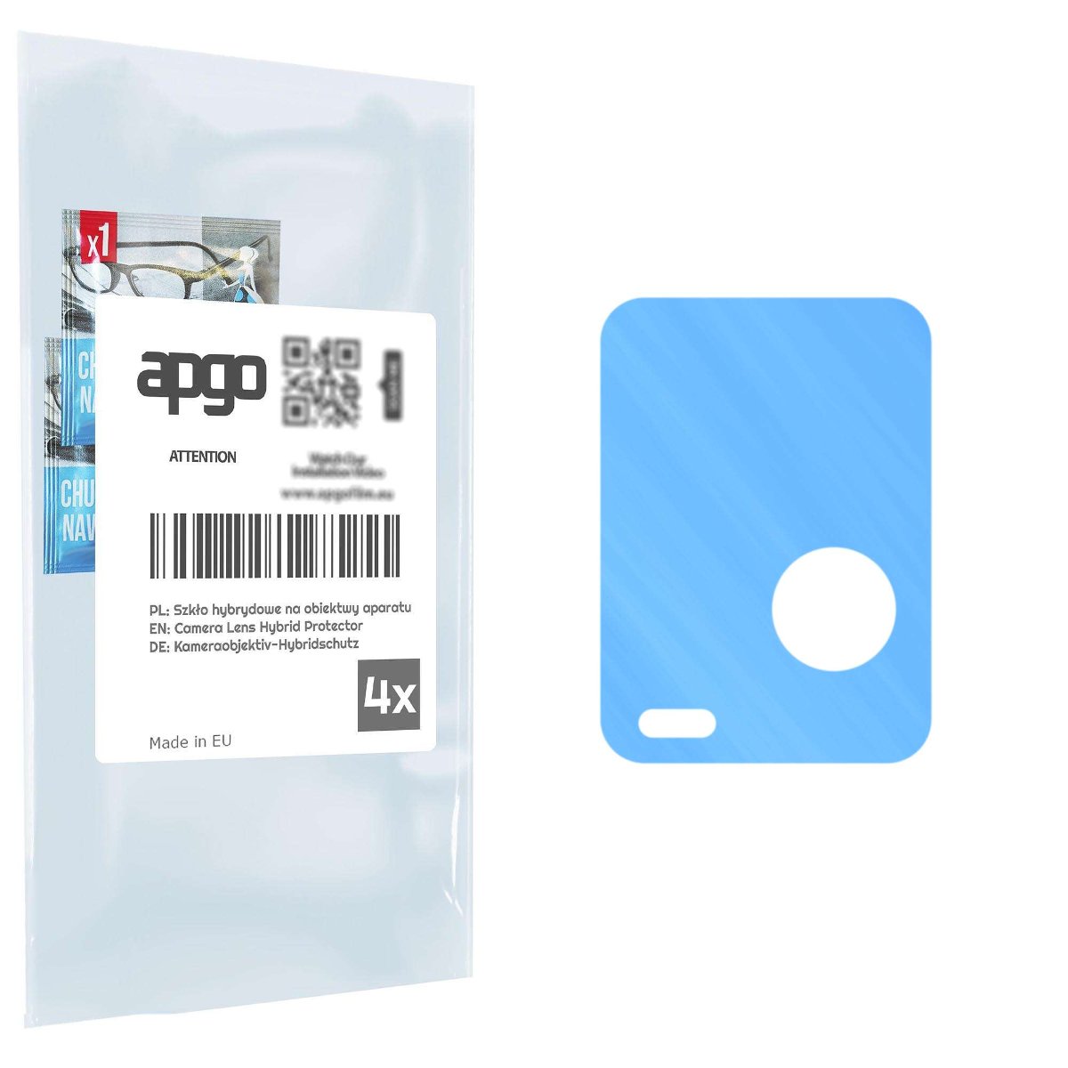 4x Szkło hybrydowe na aparat obiektyw kamerę 9H do Vivo Y21a - apgo hybrid Camera Lens Protector