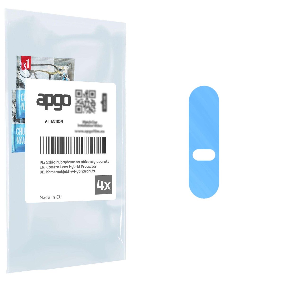 4x Szkło hybrydowe na aparat obiektyw kamerę 9H do Sony Xperia 1 III - apgo hybrid Camera Lens Protector