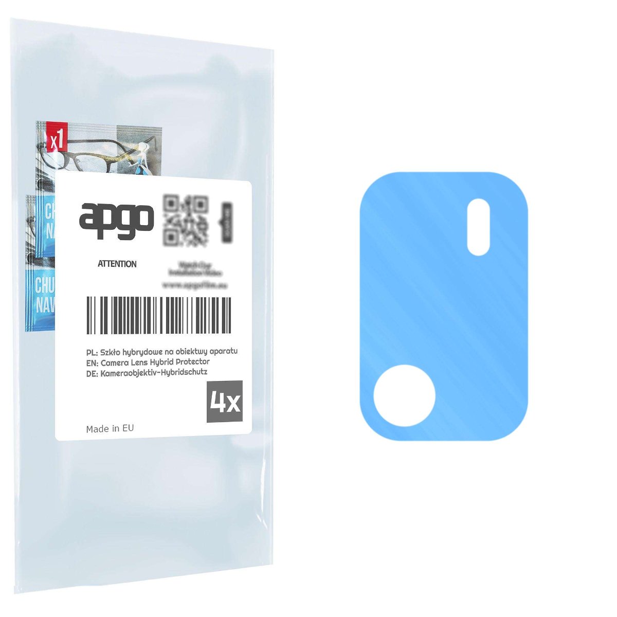 4x Szkło hybrydowe na aparat obiektyw kamerę 9H do Ulefone Armor X10 - apgo hybrid Camera Lens Protector