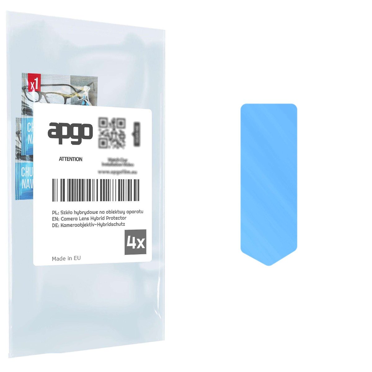 4x Szkło hybrydowe na aparat obiektyw kamerę 9H do Ulefone Armor X9 Pro - apgo hybrid Camera Lens Protector