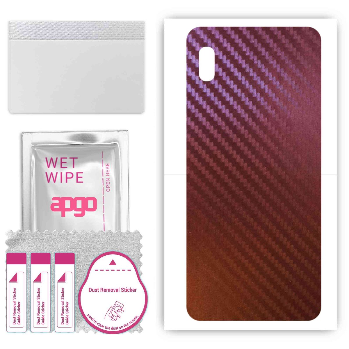 Folia naklejka skórka strukturalna na TYŁ do Samsung Galaxy A10e -  Carbon Kameleon CAKA5 - apgo SKINS