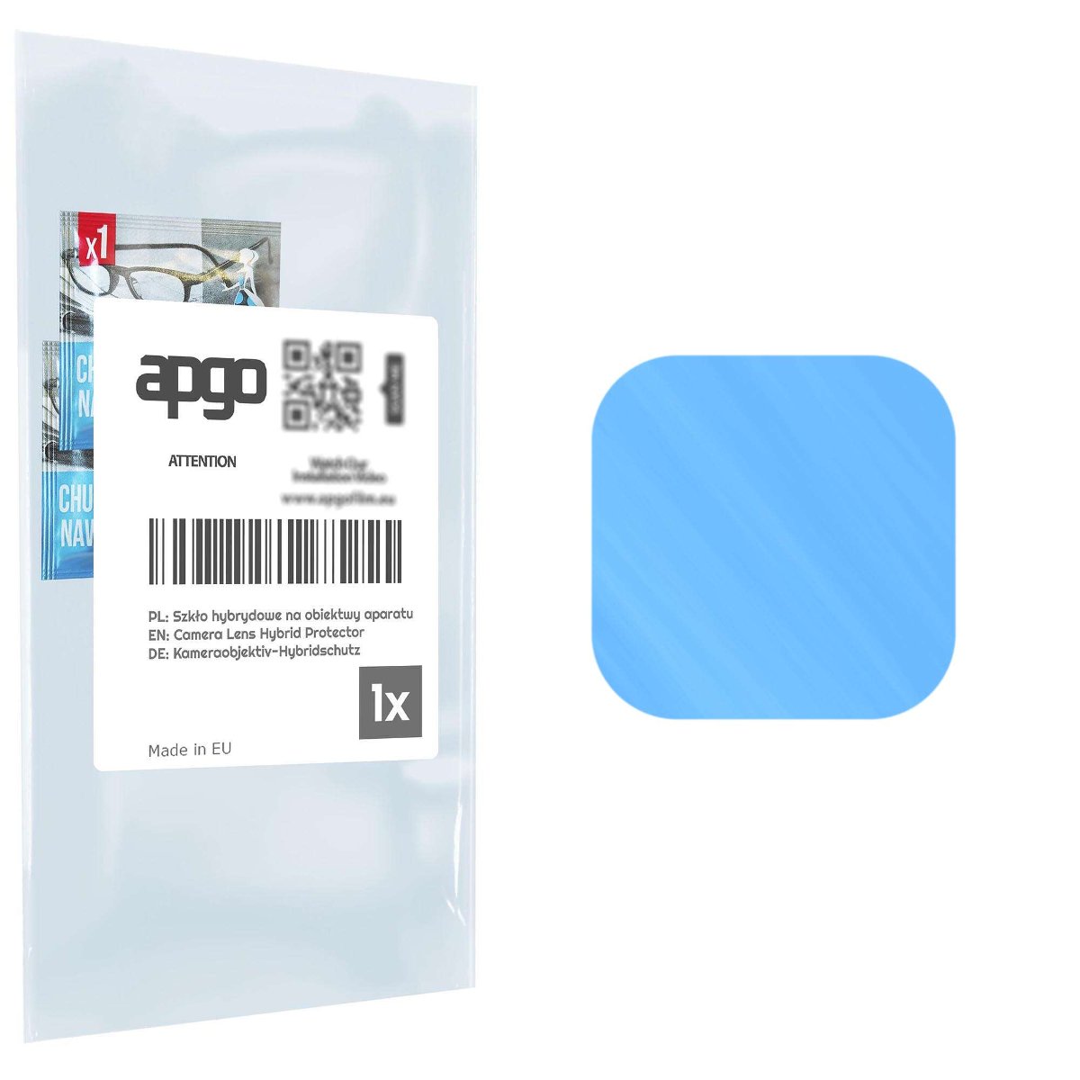 1x Szkło hybrydowe na aparat obiektyw kamerę 9H do Kruger&Matz Move 6 - apgo hybrid Camera Lens Protector