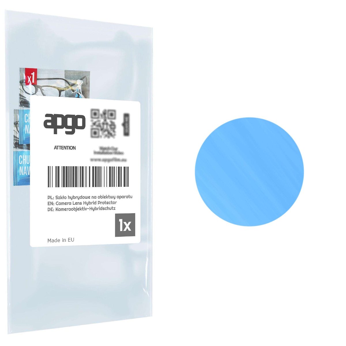 1x Szkło hybrydowe na aparat obiektyw kamerę 9H do Kruger&Matz Flow 4S - apgo hybrid Camera Lens Protector