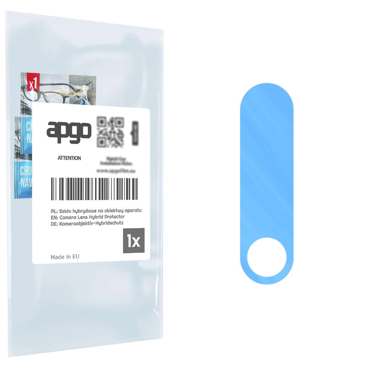 1x Szkło hybrydowe na aparat obiektyw kamerę 9H do Tecno Spark 4 - apgo hybrid Camera Lens Protector