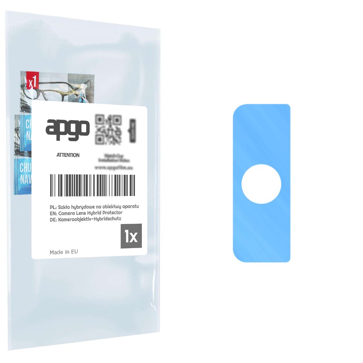 1x Szkło hybrydowe na aparat obiektyw kamerę 9H do Tecno Spark GO 2020 - apgo hybrid Camera Lens Protector