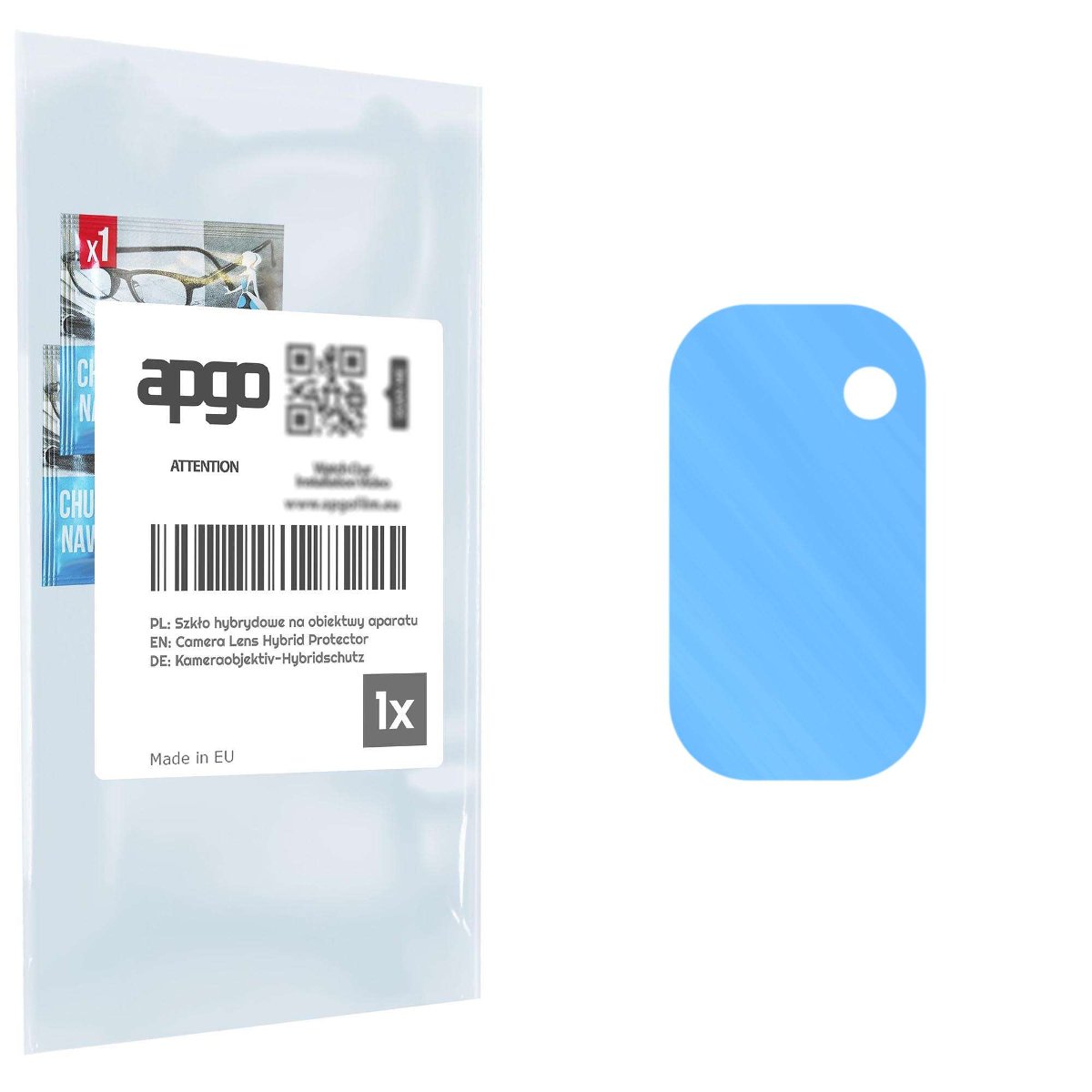 1x Szkło hybrydowe na aparat obiektyw kamerę 9H do Tecno Spark Go 2022 - apgo hybrid Camera Lens Protector