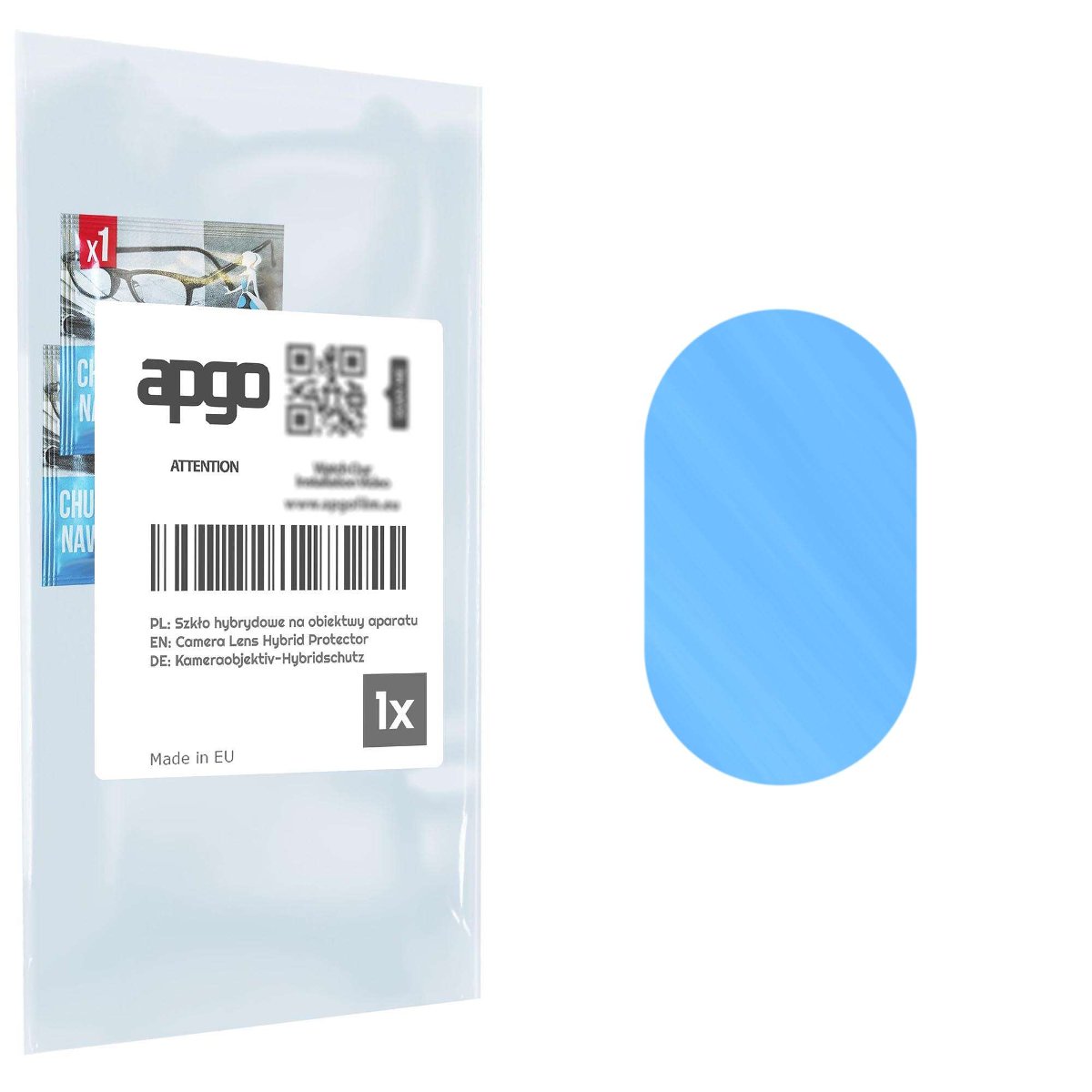 1x Szkło hybrydowe na aparat obiektyw kamerę 9H do Kruger&Matz Flow 6S - apgo hybrid Camera Lens Protector