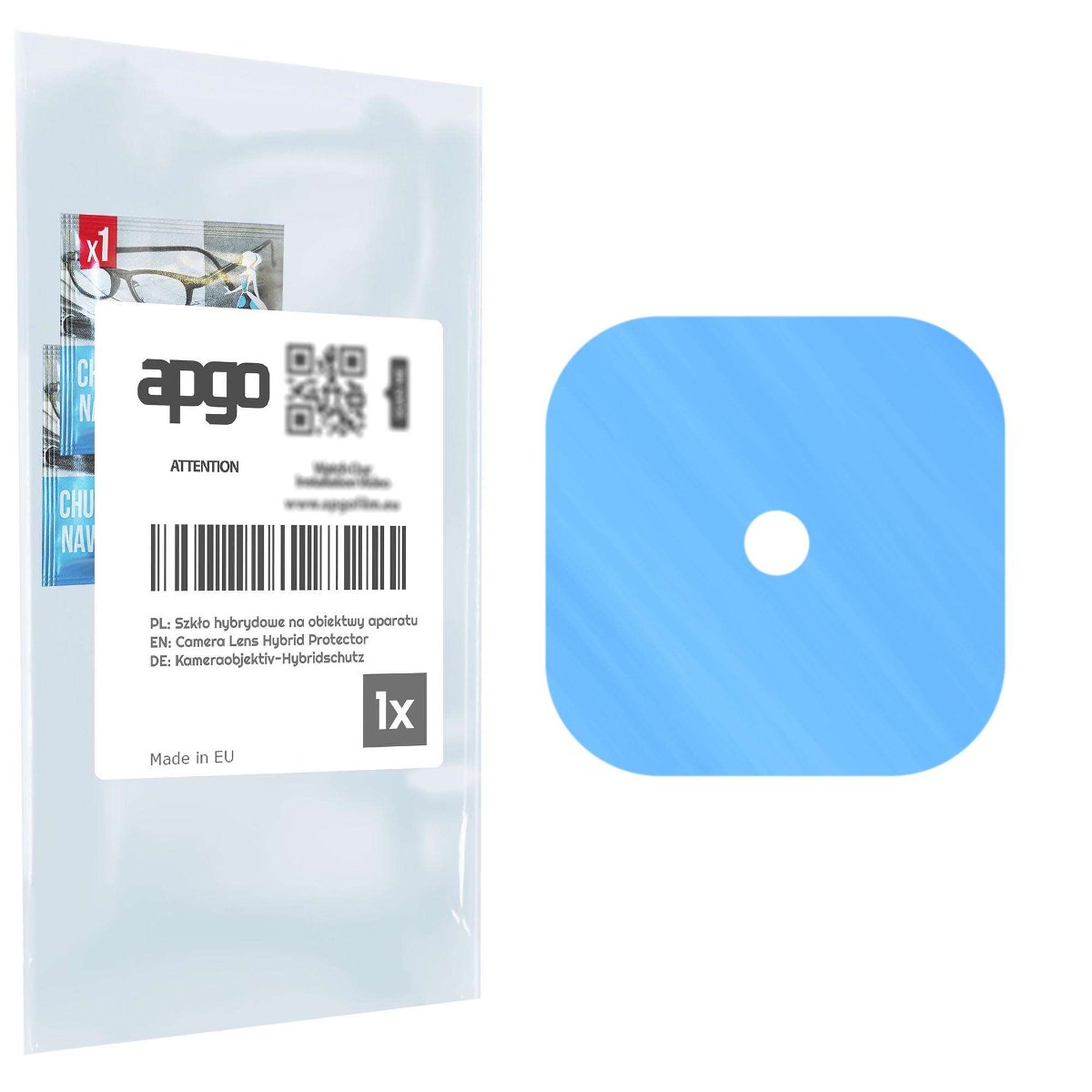 1x Szkło hybrydowe na aparat obiektyw kamerę 9H do Huawei Nova 8 SE 4G - apgo hybrid Camera Lens Protector